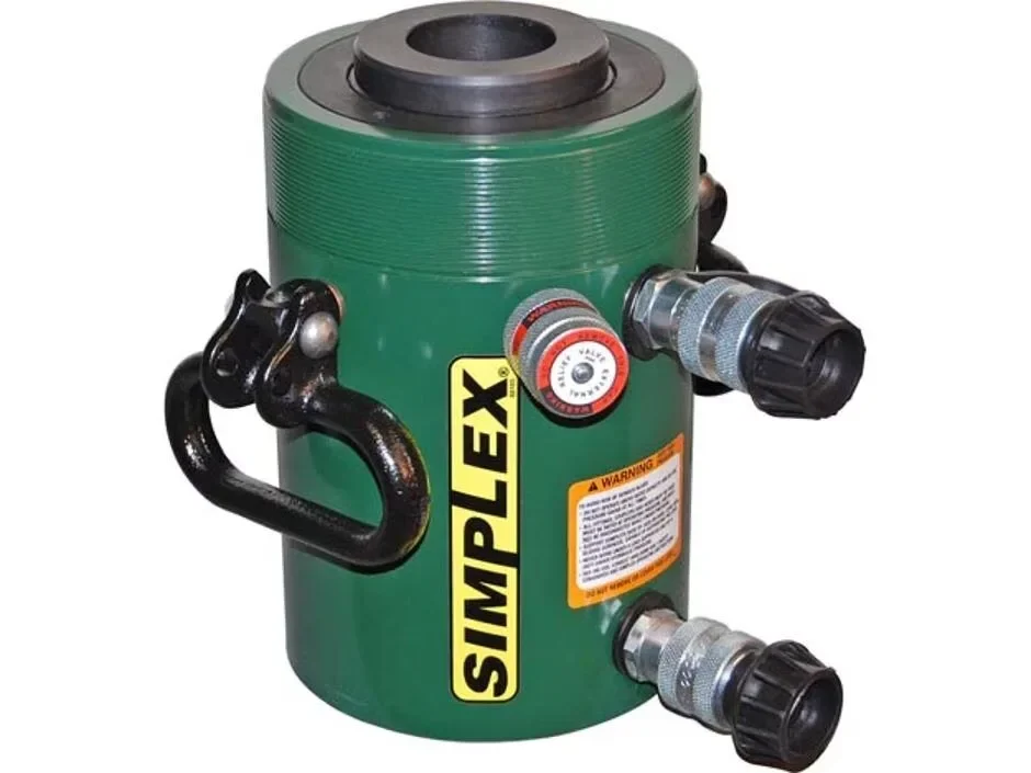 Simplex rcd1505 150 ton capacity 5 in stroke double acting center hole hydraulic cylinder0060