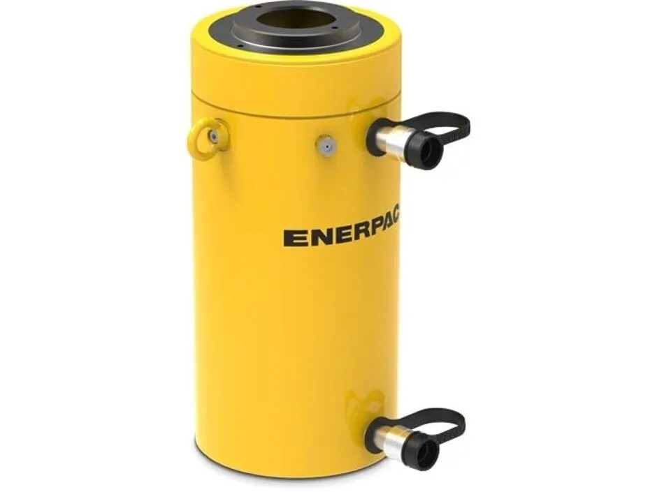Enerpac RRH10010 100 ton Double Acting, Hollow Plunger Hydraulic Cylinder with 10.13 in Stroke